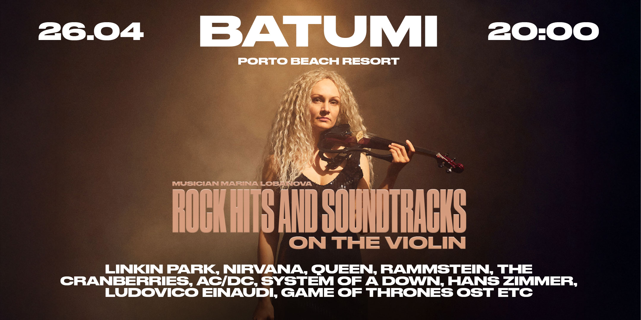 Rock Hits and Soundtracks on the Violin